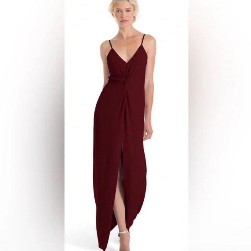 Love Story by Joanna August Burgandy Red Bridesmaid Dress